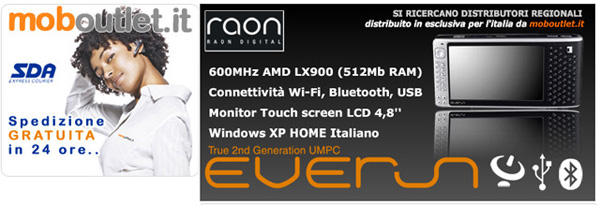 moboutlet iphone umpc everun windows xp vista touch screen sensore movimento sensore rotazione qwerty AMD lx900 apple iphone alex picciafuochi